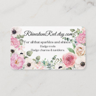 Floral Business card Visitkort