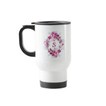 Floral Butterfly Travel Mug