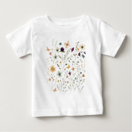Floral & Butterfly,  Whimsical Garden-Inspired  T Shirt