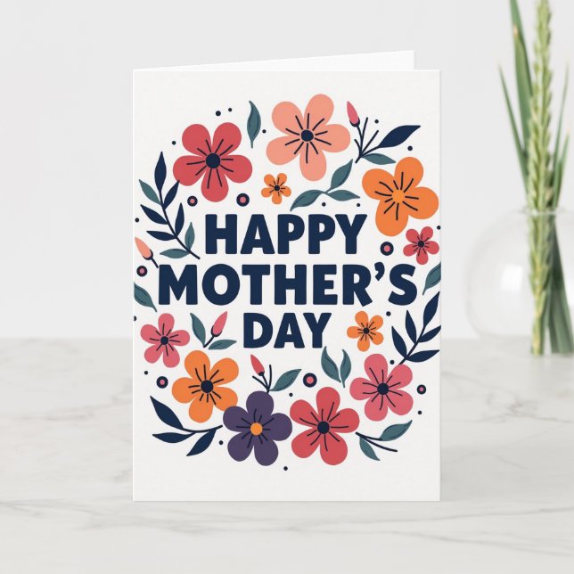 Floral Celebration Card Kort (Framsida)