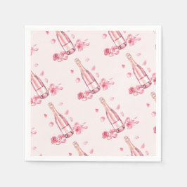  Floral Champagne | Bridal Shower Brunch Pappersservett