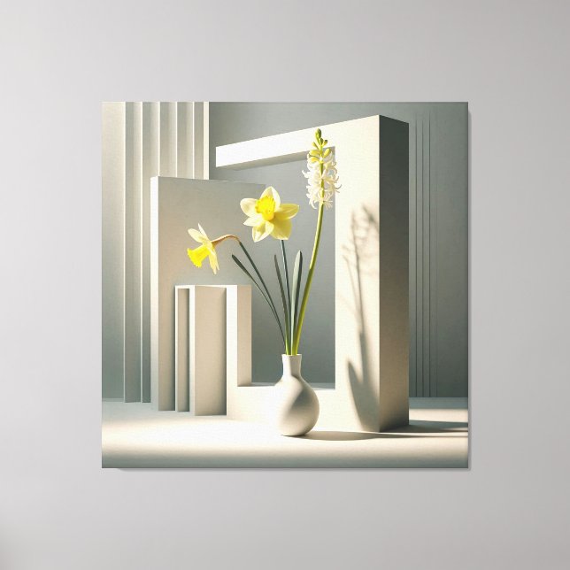 Floral Clarity Canvastryck (Framsida)