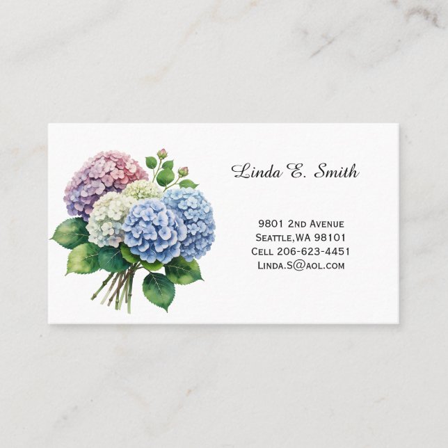 Floral Classic Calling Card Visitkort (Framsida)