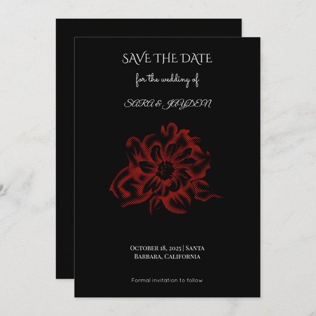 Floral Clipart – Abstract Flower Home Decor Design Spara Datumet (Fram/baksida)