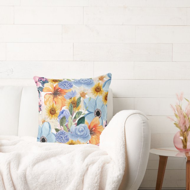 Floral Comfort Pillow  Kudde (Soffa)