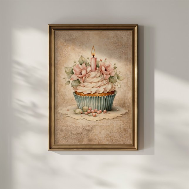 Floral Cupcake Poster (Skapare uppladdad)