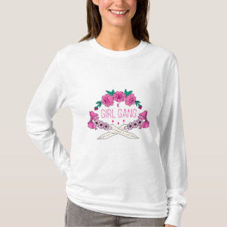 Floral Dagger Girl Gang T Shirt