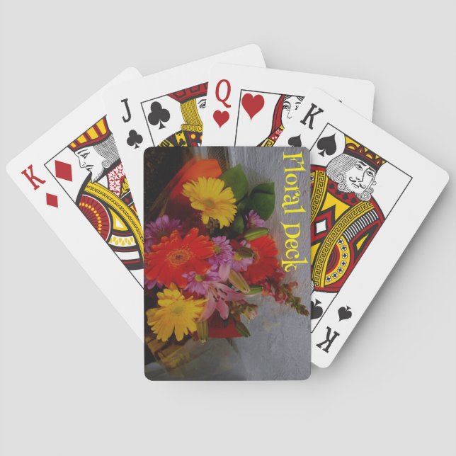 Floral Deck of Playing Cards Casinokort (Baksidan)