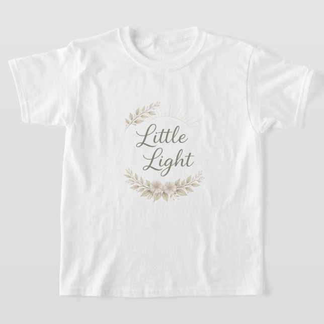 Floral design quotes AI art T-Shirt (Laydown)