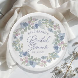 Floral Dusty Blue Wreath Bridal Shower