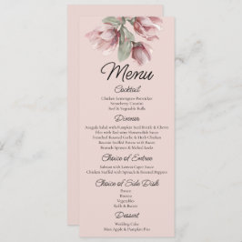 Floral, Dusty rose Blush Wedding    Meny