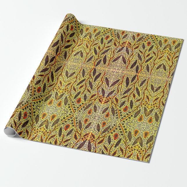 Floral East Presentpapper (Utrullad)