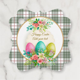 Floral Easter Eggs & Spring Roses Personalized Gåvor Etiketter