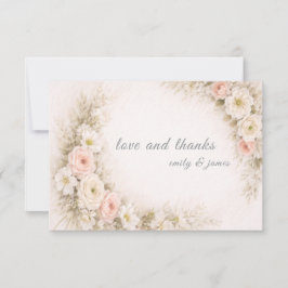 Floral Editorial Bouquet save the date cards Tack Kort