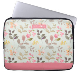 Floral Elegance Boho Stylish Cute  Laptop Fodral
