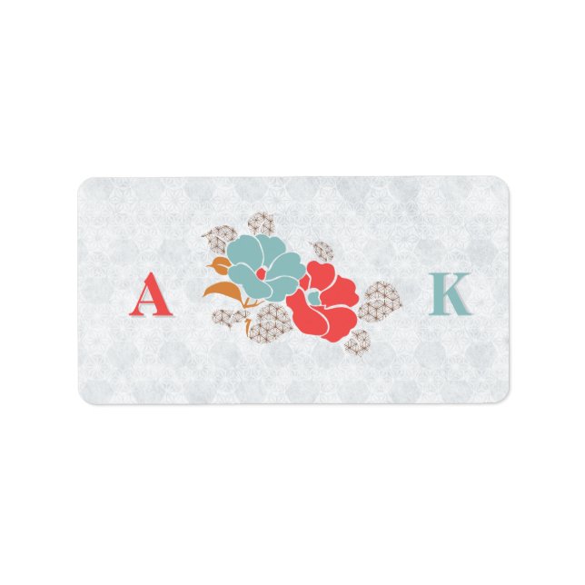 "Floral Elegance" Collection Adressetikett (Framsidan)