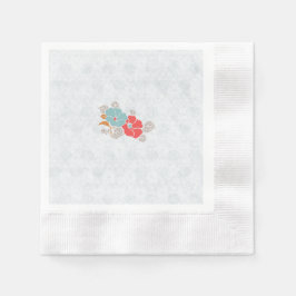 "Floral Elegance" Collection Pappersservett