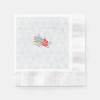 "Floral Elegance" Collection Pappersservett