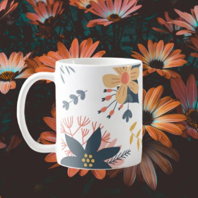Floral Elegance Kaffemugg (Skapare uppladdad)