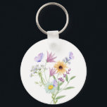 Floral Elegance Tee – Soft Pastel Blooms  Nyckelring<br><div class="desc">This beautiful white t-shirt features a delicate watercolor-style floral print, showcasing soft pastel blooms and fluttering butterflies. The design captures the fresh essence of spring and nature, making it perfect for a casual, breezy look. Ideal for women who love subtle elegance and soft, nature-inspired fashion. This tee brings together art...</div>