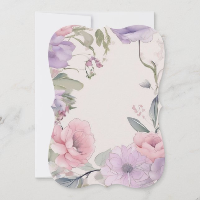 Floral elements greeting card (Framsida)