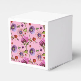 Floral favor box presentaskar