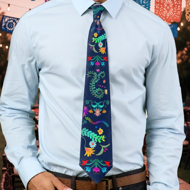 Floral Fiesta Mexikansk Folkkonst Slips (Skapare uppladdad)