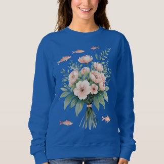 Floral Fish Bouquet – Women’s Sweatshirt T Shirt