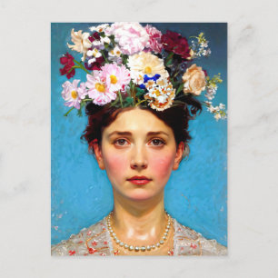 "Floral Flair" Ruth - Konst & Blomstersällskapet Vykort