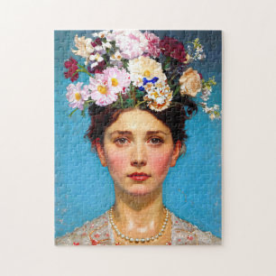 "Floral Flair" Ruth - Konst- och blomstersällskape Pussel