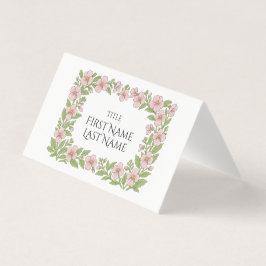Floral Folded Card for wedding table Kort