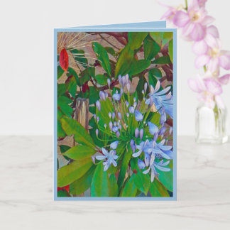 Floral Folded Greeting Card Kort