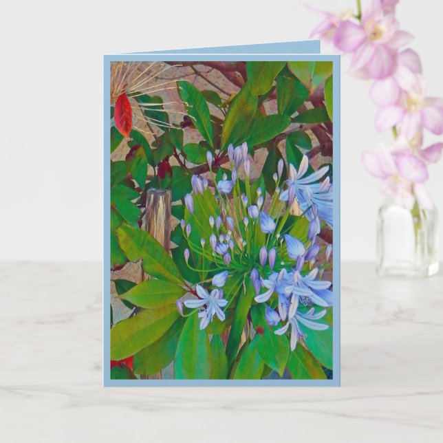 Floral Folded Greeting Card Kort (Orkide)