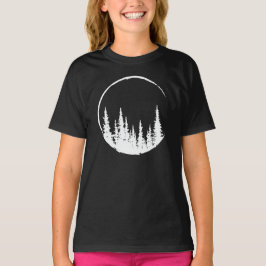 Floral Forest Circle Tree Loving Forest Tree T Shirt