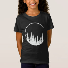 Floral Forest Circle Tree Loving Forest Tree T Shirt