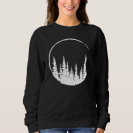 Floral Forest Circle Tree Loving Forest Tree T Shirt