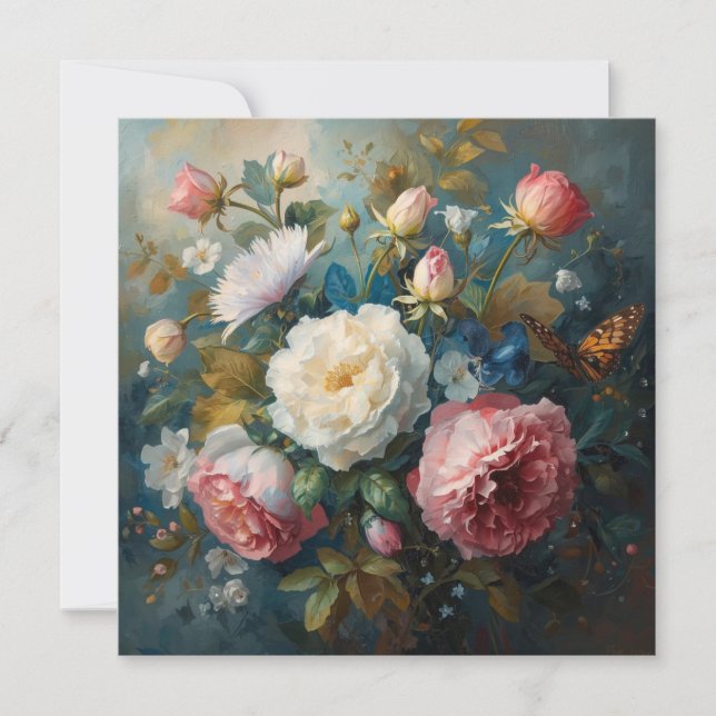 Floral Galore - Note Card Anteckningskort (Framsida)