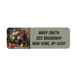 Floral Galore Returadress Etikett