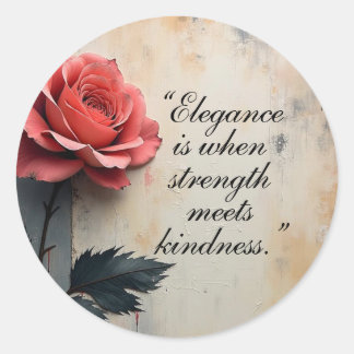 Floral Galore Runt Klistermärke