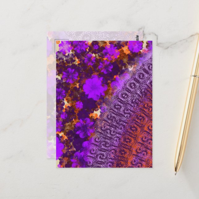 Floral Garden Vykort (Fram/Back In Situ)