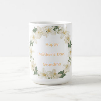 Floral Grandma Wreath Mothers Day Gift Kaffemugg