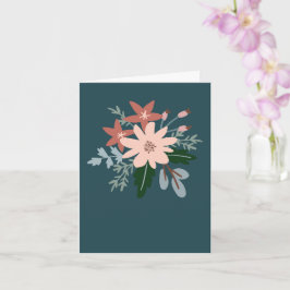 Floral greeting card kort