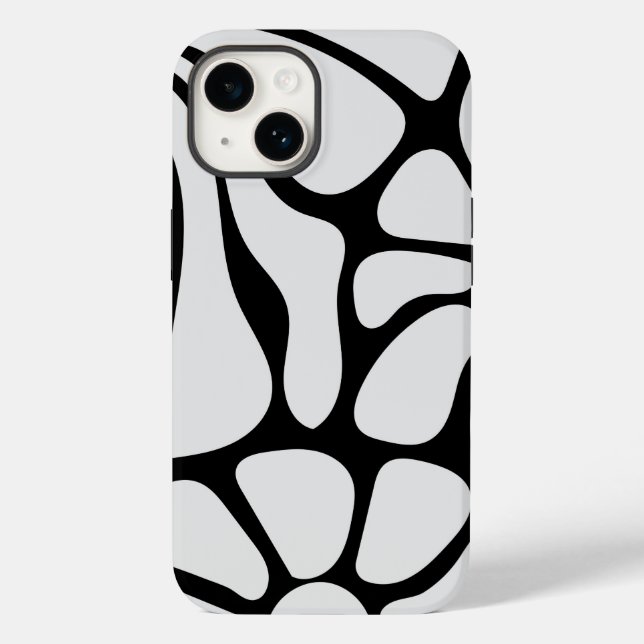 Floral Groovy Black and White (Baksida)