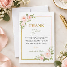 Floral Guld Script Söt Sexton | Elegant 16:e