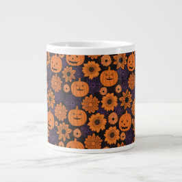 Floral Halloween Jumbo Mugg