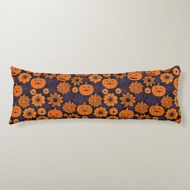 Floral Halloween Kroppskudde (Framsidan)