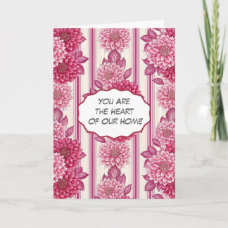Floral Heart of Our Home  Kort