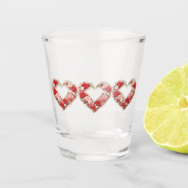 Floral Heart Pattern Glass