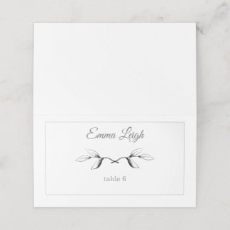 Floral Illustration Place Cards Placeringskort