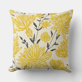 Floral in yellow pattern kudde
